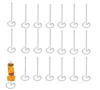 20pcs Air Fryer Skewers, Reusable BBQ Food-Grade Chicken Beef Small Standing Skewer Rack for Kebab, Mini Oven Turkey Lacers, Camping Party
