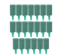 20PCS Air Stone for Aquarium Fish Tank, Aquarium Air Stone Bubbler Green Sandstone Cylinder Aquarium Bubble Air Stone