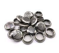 20Pcs Air Vents 35mm Circular Soffit Vent Stainless Steel Round Vent Mesh Hole Louver for Kitchen Bathroom Cabinet Wardrobe