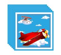 20Pcs Airplane Paper Napkins Disposable, 33cmx33cm Plane Serviettes, Flight Theme Party Decorative,Napkin tissues for Boys Kids Birthday Baby Shower Summer Party Decorations