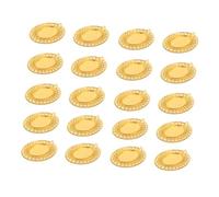 20pcs Alloy round Blank Bezel Pendant Tray Sunflower Shape Golden 6cm