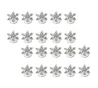 20pcs Alloy Spiral Hair Pins Crystal Snowflake White Bridal | Women Ladies, Casual and Celebrations, DIY Hair Style, Fashion Design Unique Finish