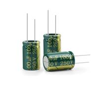 20Pcs Aluminum Electrolytic Capacitor High Frequency Low 250V100UF 250V22UF 250V33UF Low Resistance(250V22UF 10x17)