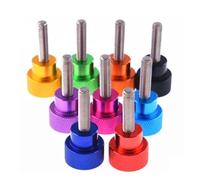 20PCS Aluminum Step Head Thumb Screw M2 M2.5 M3 M4 colourful staniless steel thread Hand tighten Screws(RED,M3X8 20pcs)
