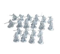 AWHAO 20Pcs Ancient Figures Diorama Layout Models Miniature Figurines for Hobby, Light Blue
