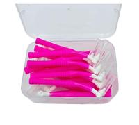 20Pcs Angle Interdental Brushes Plastics Safety Long-Term Use Between TeethBraces Tooth Brush Cleaner(0.7mm)