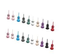 20PCS Anti-Dust Phone SIM Card Ejector Pin and Headphone Dust Plug Set for Mobile Phones - Multi-Color Silicone Dustproof Plugs for SIM Tray Removal and Earphone Port Protection