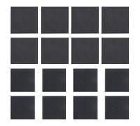 20pcs Anti-Slip Shoe Sole Stickers Rubber Square Pads for Sneakers | Wear-resistant Black, Cut to Size, Noise Reduction, 65x65mm and 55x55mm Pair Pack