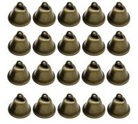 20PCS Antique Bronze Bells, Craft Bells for DIY Projects, Christmas for Holiday Decor, Sleigh for Festive Crafts, 38mm x 36.5mm Witch for Home and Party Use