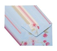 20Pcs Antique Floral Envelopes 6.46x4.4Inch Flipping Envelope for Invitation Greeting Card Wedding Supplies Old Envelope and Letter Set