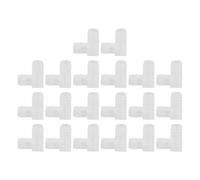 20Pcs Aquarium 90 Degree Hose Elbow, Fish Tank L Right Angle Fitting, Plastic 1/2in Inner Diameter Hose Connector for Aquarium Water Systems with PVC PU Rubber Tubing