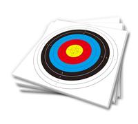 20pcs Archery Targets Paper Standard Archery 10 Rings Target Face Accessories for Bow and Arrow Target Hunting Shooting Backyard, Training Practice