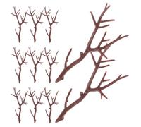 20pcs Artificial Antler Branches Christmas Decor Plastic Craft Set