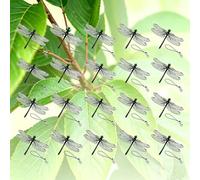 20Pcs Artificial Dragonfly Repellent Clip for Hat,High Simulation PVC Model with Safety Pin, Keeps Bees & Bugs Away, Suit Camping, Gardening & Outdoor Use,Ideal for Hats, Backpacks, Garden Decor