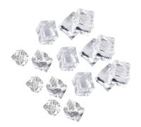 20pcs Artificial Ice Cubes Photography Prop Reusable Abs White | High Simulation Look, Photo Backdrop Decor, Wedding Decorations and Seasonal Events, Giant Size