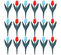 20pcs Artificial Tulip Garden Fence Border PVC Outdoor Edging