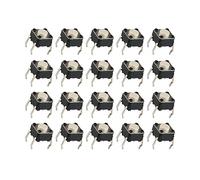 20Pcs B3F-1000 pushbutton tact Switch, Momentary Tactile Tact Push Button Switch,SPST-NO, 50mA 24VDC 6X6X4.3mm