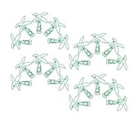 20pcs Back to School Decor Palm Tree Metal Bookmark Paper Clips