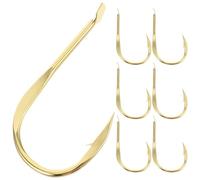 20pcs Baitholder Fishing Hooks Carbon Steel Copper Offset Point | Golden Finish, Soft Bait and Live Bait Use, Sturdy Choice, Reduce Lost Fish, Novice Anglers