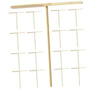 20pcs Bamboo Dragonfly Flying Disc Fly Sport Throw and Catch Hover Hand Rubbing Dragonfly Hand Rub Propeller Dragonfly Copter Exercise Khaki