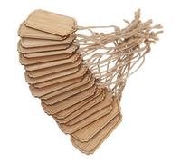 20pcs Bamboo Plant Tags Blank Hanging Garden Signs with String