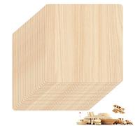 20pcs Basswood Sheets 200 x 200 x 3 mm Plywood Sheets Unfinished Wood Board MDF Blank Sheets DIY Model Wood Plate for Woodcraft Model, Crafts, Pyrography, Painting, Stenciling, Home Decor
