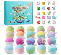 20pcs Bath Bombs for Kids with Surprise Toys Inside Handmade Fizzy Balls for Kid, Kids Bubble Bath, Ideal Birthday Gift Mini Toys for Kids Boys & Girls