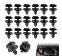 20Pcs Battery Cover Cowl Panel Retainer Plastic Clips LR024316 Fits Land Rover Range Rover Discovery Evoque Accessory Replacement Battery Cover 9mm Hole Air Intake Trim Fasteners (Black)