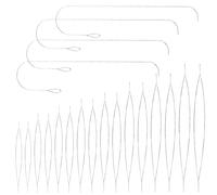 20pcs Beading Needles Set, Big Eye Beading Needles (8 Size) and Curved Beading Needles (5.3inch), Middle Opening Beading Needle Bead Spinner Needle for DIY Jewelry Bracelet Necklace Making