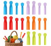 20PCS Bear Claw Knitting Needles Stoppers, 5 Colors Knitting Needle Point Protectors, 2 Sizes Cute Needle Tip Stoppers, Stitch Stopper, Knitting-Accessories (Orange, Blue, Red, Purple, Green)