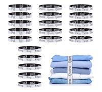 20PCS Bed Sheet Organizer Bands, Storage Labels and Sheet Keepers for Linen Closet - Elastic Bedding Straps for Foldable Bedsheet, Pillow Case, Duvet