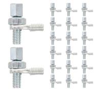 20pcs Bicycle Brake Cable Barrel Adjuster Iron | Brake Line Adjuster, Simple Assembly and Tension Tuning, Silver Finish, Wide Fit for Multi-scenario Maintenance