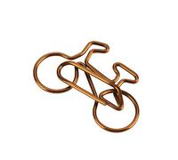 20PCS Bicycle Shape Paper Clips, Funny Cute Paperclips Bookmarks Planner Clips Stationery Clip for Fun Office Supplies School