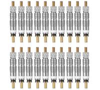 20pcs Bicycle Valve Core Removable French Valve Core Silver Copper
