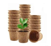 20Pcs Biodegradable Planting Pots For, Compostable Pots For Growth, Small Plant Pots For Easy Transplant, For Garden, Greenhouse(Extra Large 12 * 10)