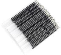 20Pcs Black 0.7 mm Black Ballpoint Pen Refill Push Ballpoint Pen Refill Replace Signature Refill Students Office Supplies Useful Design，Pens and Writing Supplies