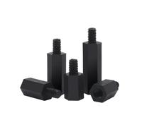20PCS Black Male-Female Nylon Spacer Hex Column Standoff Support Screw/Nut M2 .5 M3(30mm,M2.5x6 20pcs)