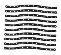20pcs Black Plastic Hanger Connection Strips Closet Organizer
