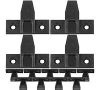 20pcs Black Plastic Push in Cabinet Connectors | Concealed Adjustable Fitting, Tool Free Alignment, Suitable for Wardrobes, Corner Joints, Office Projects and DIY Repairs