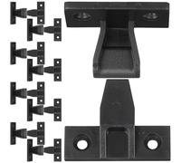 20pcs Black Plastic Quick Fitting Cabinet Panel Corner Connector Bracket | Concealed Push-In Mechanism, Adjustable Design, Tool-Free Assembly, for Furniture Corners, Drawers, Home Repairs