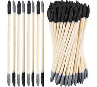 20Pcs Black Sanding Sticks Double End Matchsticks Twigs 120/280 Grit Fine Detailing Polishing Tool for Plastic Models Miniatures Wood Hobby Stuffers,Detail Sander Paper Power Sander Parts,Accessories