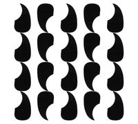 20pcs Black Self Adhesive Plastic Acoustic Guitar Pickguard | Teardrop Shape, Wear Resistant Finish Protection, Thin Design, Suitable for Beginners and Professionals