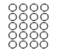 20Pcs Black, Spring O Ring, 28mm Multi-Purpose Metal Snap Clip Buckle for Handbags, Straps, Keyrings, Jewelry Making, Zinc Alloy, Corrosion-Resistant