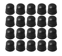 20Pcs Black Trombone Slide Silicone End Tip Bumper Slide Silicone Tip Protectors for Bottom Brass Instrument Parts