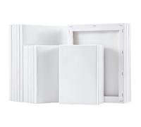 20PCS Blank Canvas Artist Canvas Panels Board 100% Cotton Blank Canvases for Acrylic Painting Canvas Board for Artists Oil Paint & Wet Water Art Media (2 Size)