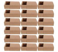 20pcs Blank Kraft Match Box 3.27x3.27x1.26in Portable Paper Container | Retro Contemporary Style, for Outdoor Adventures and Homes, Suitable for Travelers and Artists