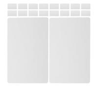 20pcs Blank Metal Name Cards 0.21mm Aluminium, Standard Business Size | White Smooth Surface, Glossy Finish for Vibrant Prints, Crafters and Artists, Office Desk Use