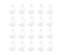 20Pcs Blinds Hold Down Brackets Blinds Bottom Rails Holders Clips for Horizontal Window Shade Easy Installation Blind Track Hooks