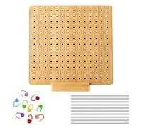 20PCS Blocking Board for Crochet, Granny Square Blocking Board with 8 Pins, 7.9inch Wooden Crochet Blocking Board for Knitting Projects, Craft Tool for Precision Work and Organised Storage