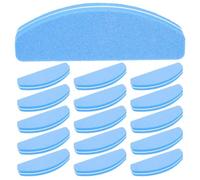 20pcs Blue Mini Half Moon Manicure Nail Sponge Files